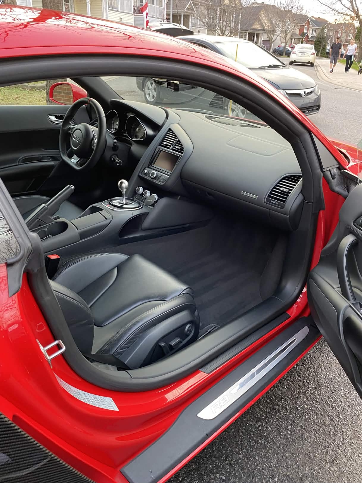 Audi R8 interior after detailing